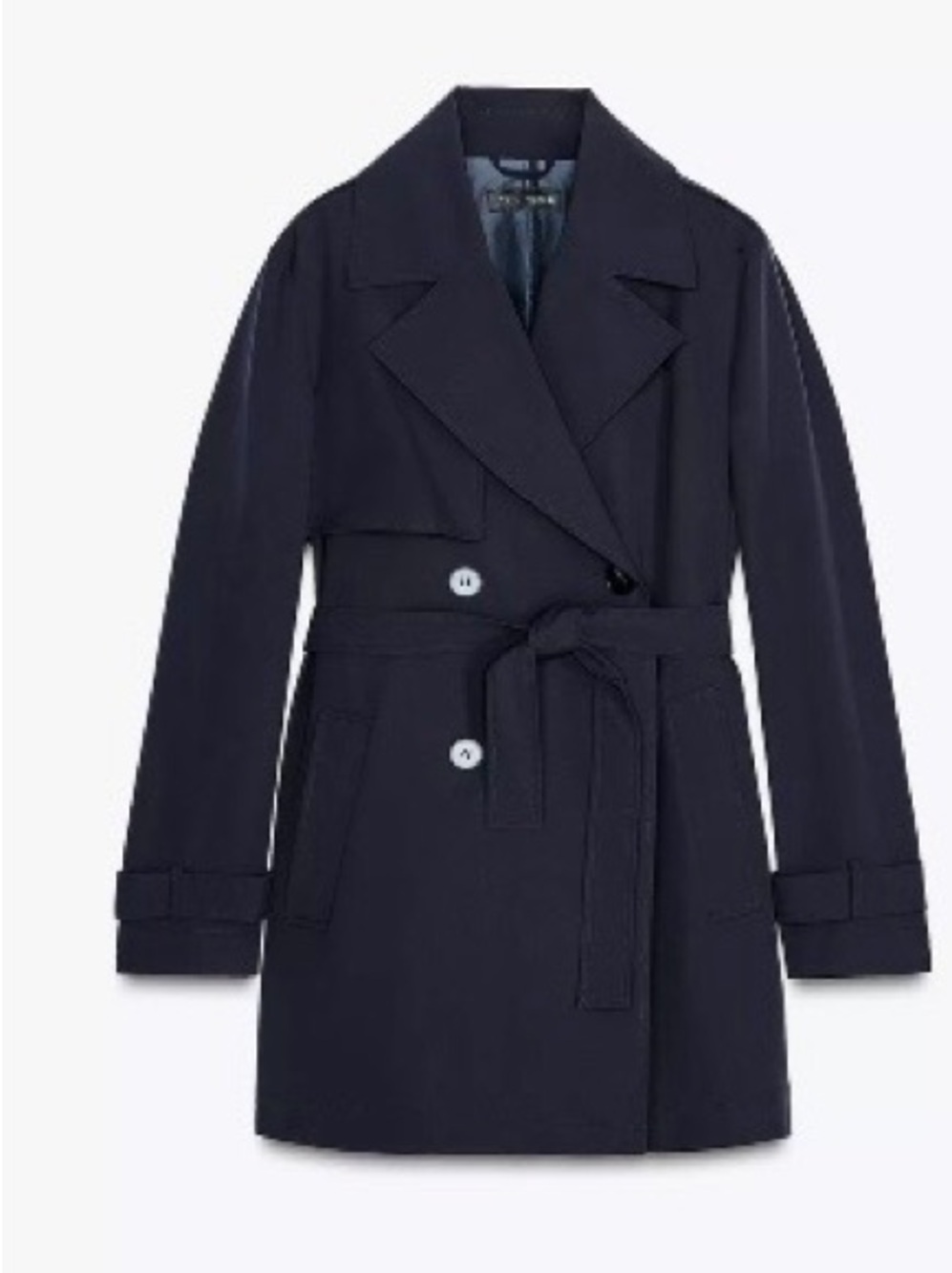 Classic Women's Trench Coat - Navy blue
